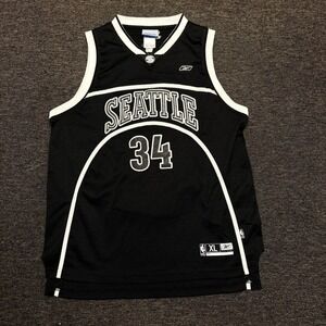 VINTAGE Seattle Supersonics Jersey Youth XL Ray Allen 34 Sonics Reebok EUC